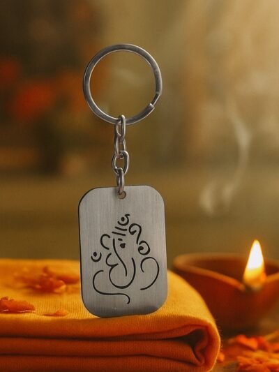 Ganesh Metal Keychain – Auspicious Lord Ganesha Keyring