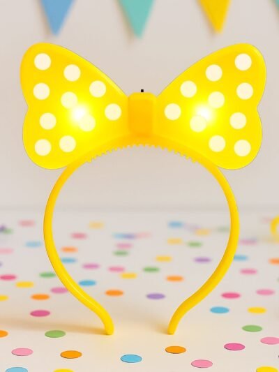 LED Glowing Bow Hairband – Fun Light-Up Accessory for Kids