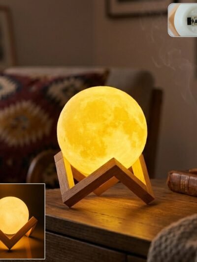 Rechargeable LED Moon Lamp � Soothing Ambient Light for Home