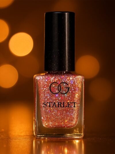 Metallic Rose Glitter Nail Paint – Sparkling Long-Lasting Shine