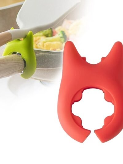 Plastic Pot Holder with Cat Ear Design – Adjustable & Heat-Resistant