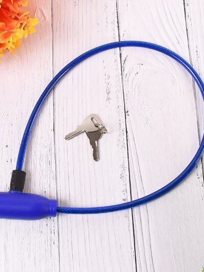 Steel Cable Helmet Lock – Heavy Duty Anti-Theft Safety Lock | Safora