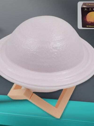 3D Saturn Lamp – Multicolor LED Night Light with Base | Styleva