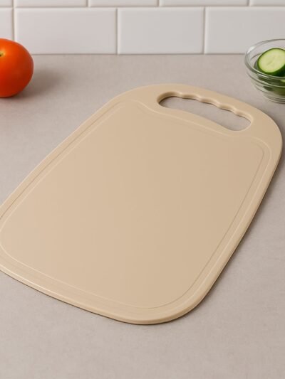 Plastic Chopping Board 34x23 cm – Durable, Non-Slip with Handle