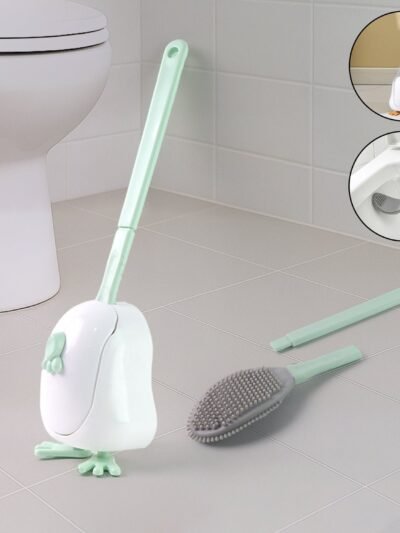 Silicone Toilet Brush Set – Flexible, Quick-Dry & Hygienic