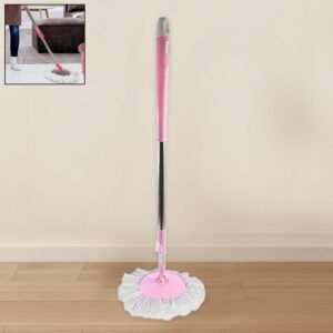 360° Spin Mop – Stainless Steel & Microfiber | Velvet Wipe