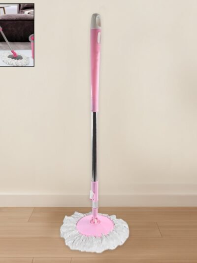 360° Spin Mop – Stainless Steel & Microfiber | Velvet Wipe