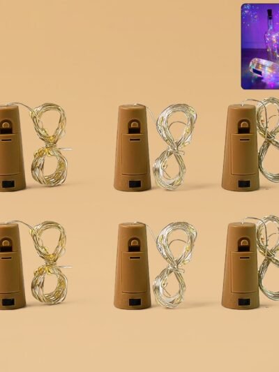 LED Bottle Fairy Lights – Cork-Shaped Multicolor String Light