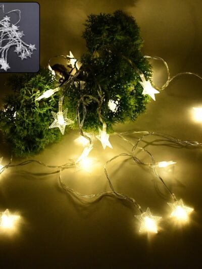 Star String Lights – USB Powered 20 LED Warm White Fairy Lights