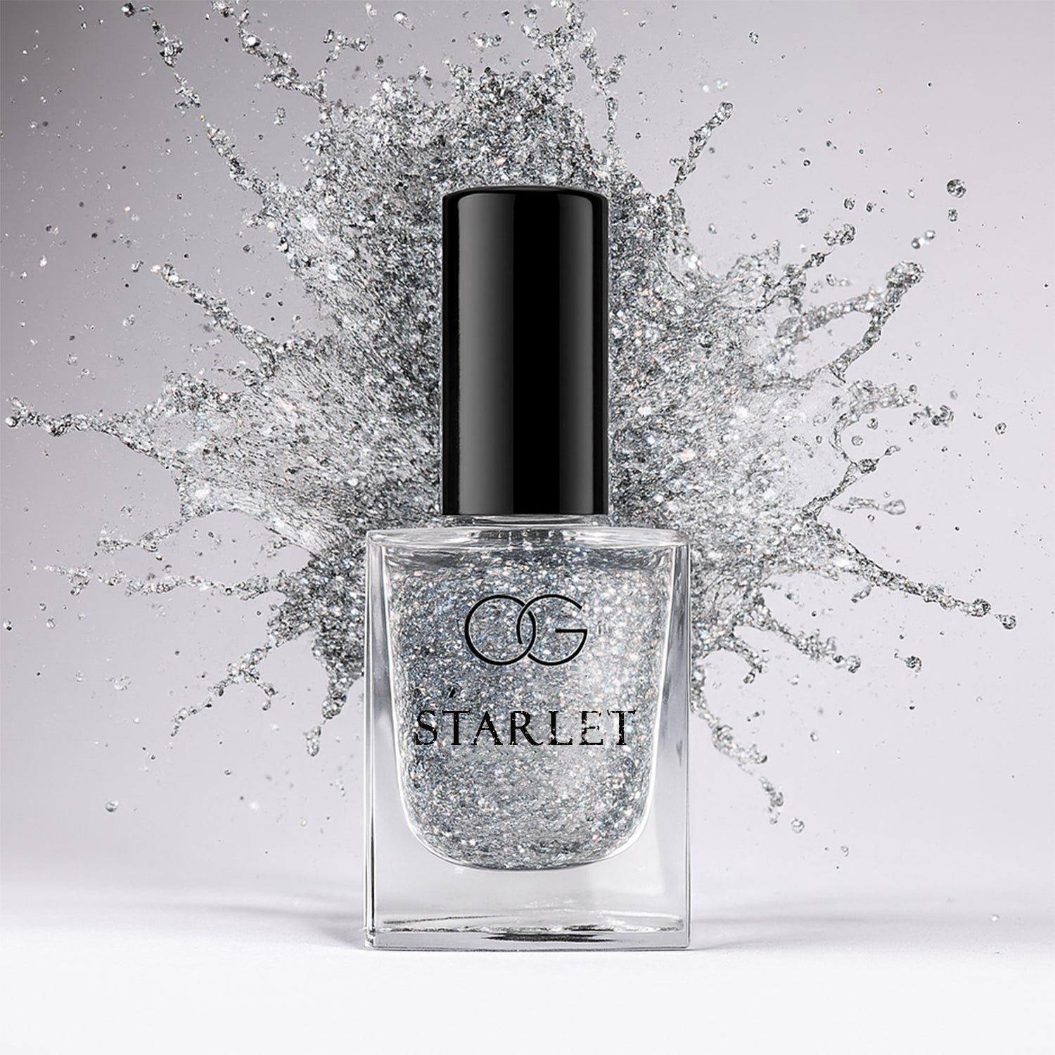 Silver Moonlight Glitter Nail Paint – Long-Lasting Sparkle Finish