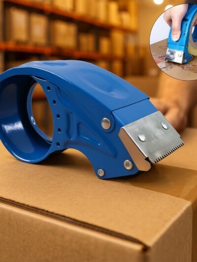Heavy-Duty Tape Dispenser – Sharp Steel Blade for Fast Sealing