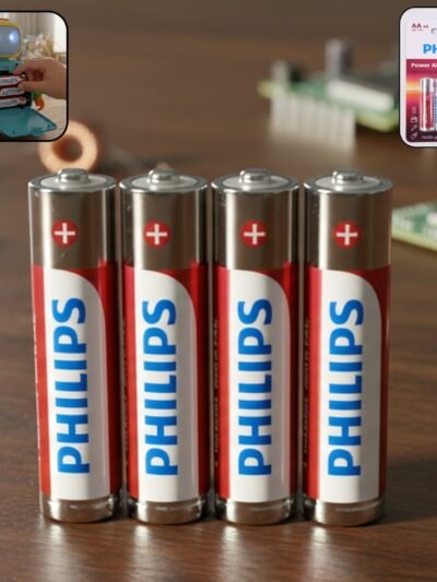 AA Alkaline Batteries – 4 Pack Long Lasting Power Cells