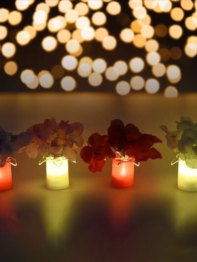 LED Mood Lights – Aesthetic Bedroom Decor Set (4 Pcs) | Velvet Wheels