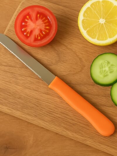 Stainless Steel Plain Kitchen Knife – Sharp & Ergonomic Grip