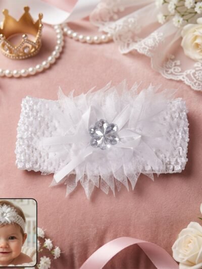 Baby Headband � Soft Elastic Floral Hair Accessory for Girls