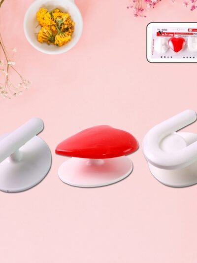 Adhesive Wall Hook Set – Strong Grip & Reusable Utility Hooks (3pc)