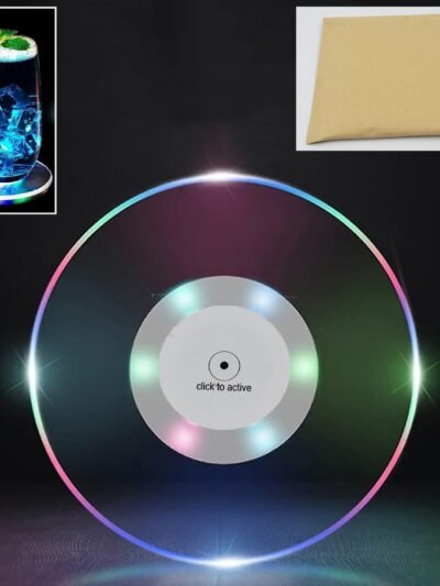 LED Coaster – Ultra-Thin, Waterproof & Non-Slip | Indo Glow
