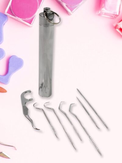 Stainless Steel Toothpick Set � 7-in-1 Portable Dental Kit | AuriGlam