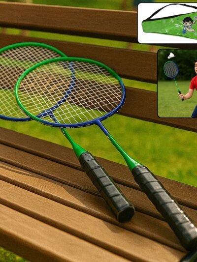 Kids Badminton Racket Set – Lightweight with Carry Bag for Beginners