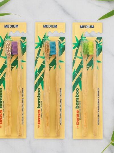 Bamboo Toothbrush Twin Pack – Eco-Friendly Daily Oral Care