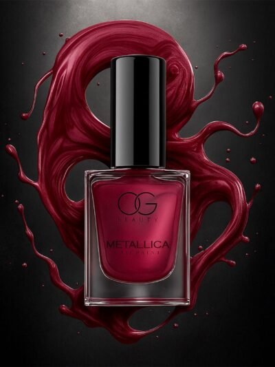 Scarlet Red Metallica Nail Polish – High-Shine, Long-Lasting Gloss