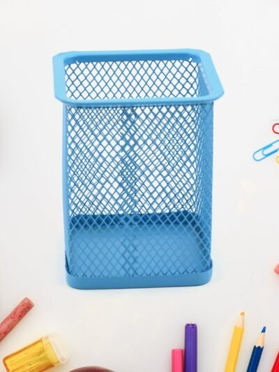 Metal Pen Holder – Mesh Desk Organizer for Office | Deskrova