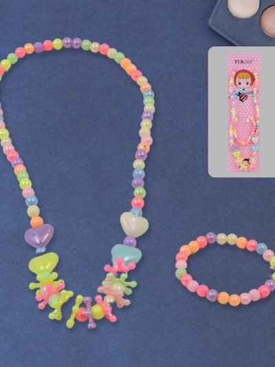 Kids Pearl Necklace Set – Adorable 2 Pc Combo for Girls | TinyTrendy
