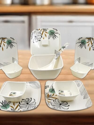 Plastic Dinner Set – 11-Piece Food-Grade Tableware | Jiaqi