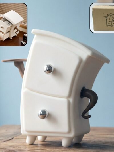 Desktop Storage Drawer Organizer – 2 Layer Compact Cabinet