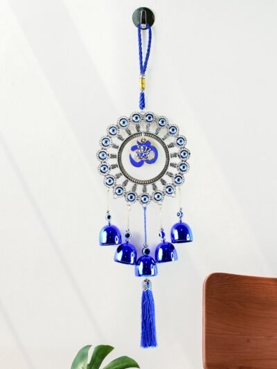 Om Evil Eye Wind Chime – Protective Spiritual Home Decor
