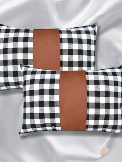 Leather Cushion Covers � 17x17 Inch Pair | Styleva