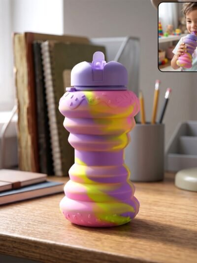 Foldable Silicone Sports Water Bottle � Compact & Leak-proof Design