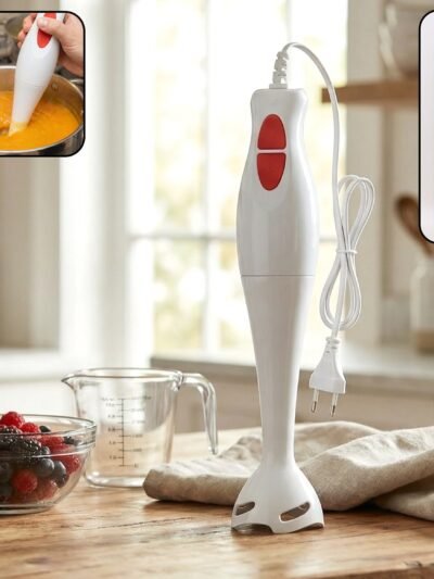 Electric Hand Blender Stick – Stainless Steel Blades & Powerful Motor
