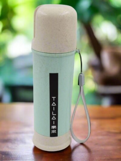 Portable Water Bottle – 300ml Wheat Straw | Corporate Kudos