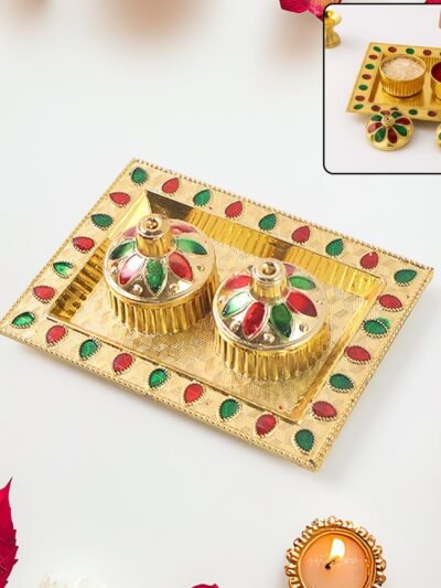 Raksha Bandhan Pooja Thali – Festive Plastic Kumkum Holder | CookAura