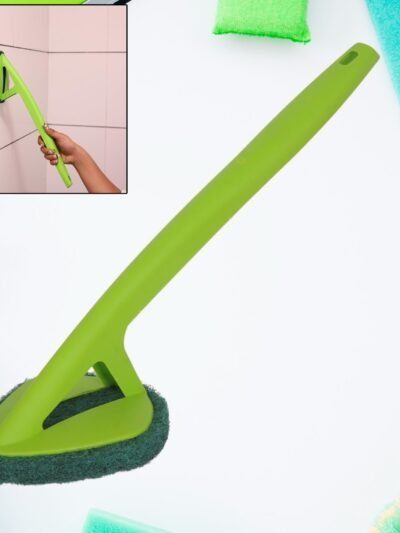Long Handle Scrubber � Triangular Sponge Pad for Deep Cleaning | Pro Clean