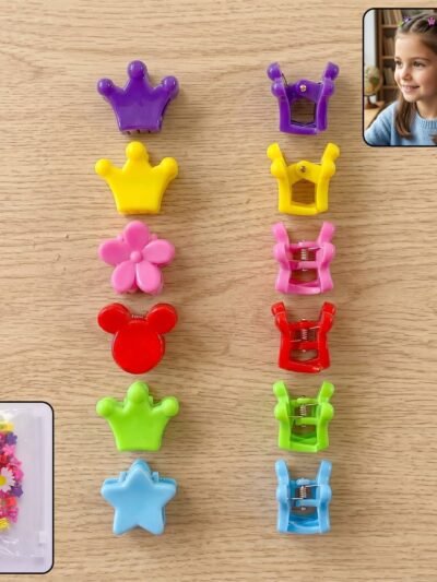 Mini Hair Claw Clips Set � Cute & Strong Grip Styling Accessories