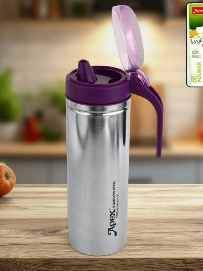 Stainless Steel Oil Pourer – 1000ml Durable Kitchen Dispenser