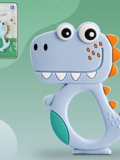 Dinosaur Baby Teether – Soft BPA-Free Silicone | Babyova