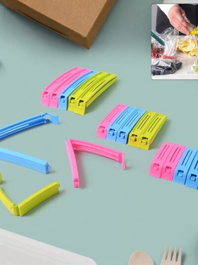 Plastic Pouch Sealer Clips – 18-Piece Airtight Food Bag Clips