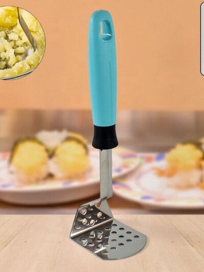 Stainless Steel Potato Masher – Ergonomic Heavy-Duty L-Handle