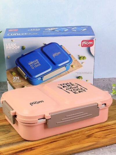 Stainless Steel Lunch Box – 2 Partition Leak-Proof Tiffin