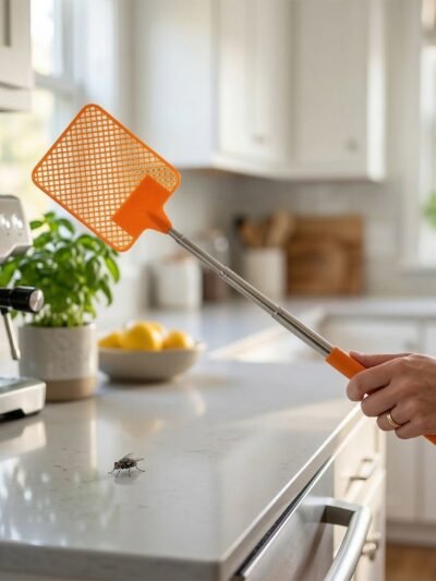 Plastic Fly Swatter – Long Reach Insect Control Tool for Home & Outdoors