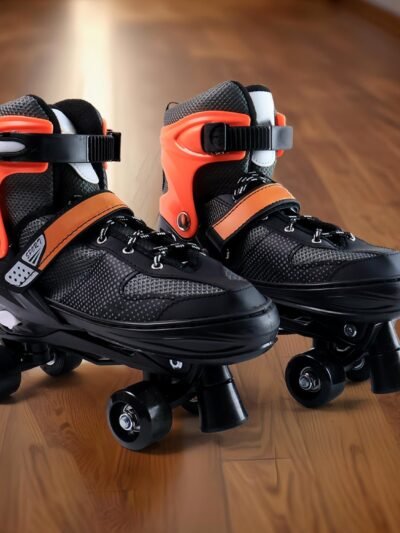 Adjustable Quad Roller Skates for Kids – XL Size with Safety Features