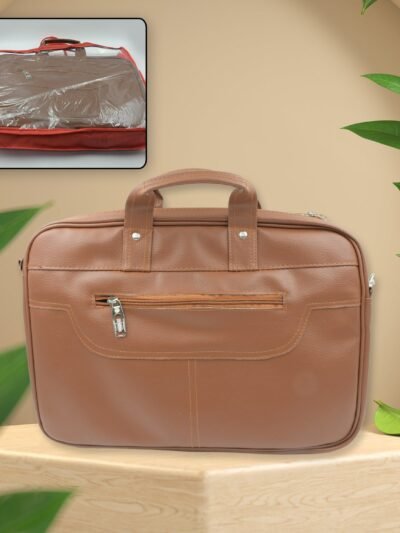 Faux Leather Laptop Messenger Bag – Professional & Stylish | VoltDesk