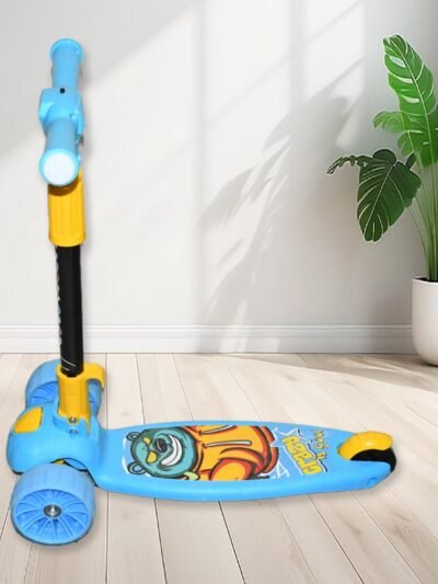 Kids Scooter – Foldable Steel Frame with Adjustable Height