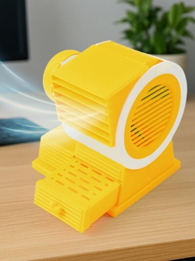 Mini Dual-Blade USB Table Fan – Portable Cooling with Fragrance Tray