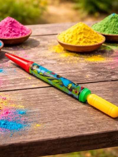 Long Range Holi Pichkari – Lightweight Water Gun for Kids Fun