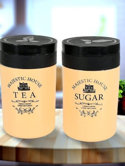 Airtight Tea Coffee Sugar Container 800ML Plastic Jar | Tidy Table