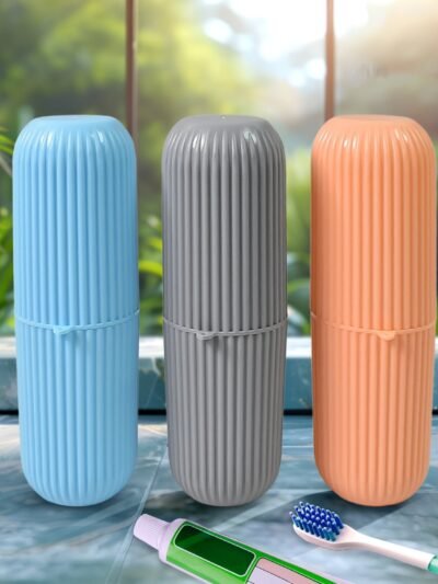 Travel Toothbrush Holder � 3 Pc Multicolor Kit | Konvex
